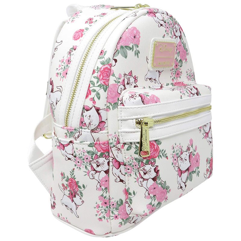 Loungefly x Disney Aristocats Marie White All Over Print Mini Backpack - GeekCore