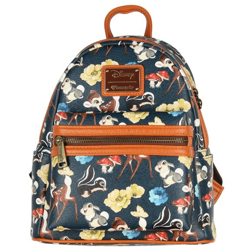 Loungefly x Disney Bambi and Friends All Over Print Mini Backpack - GeekCore