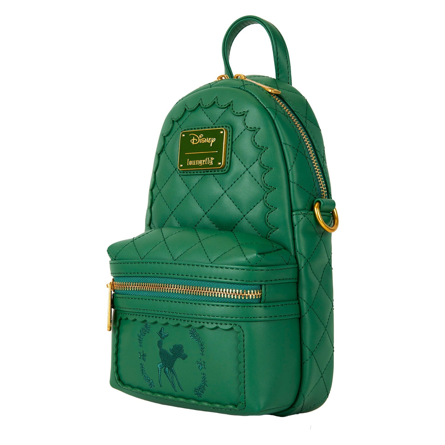 Loungefly x Disney Bambi Quilted Convertible Sling Bag - GeekCore