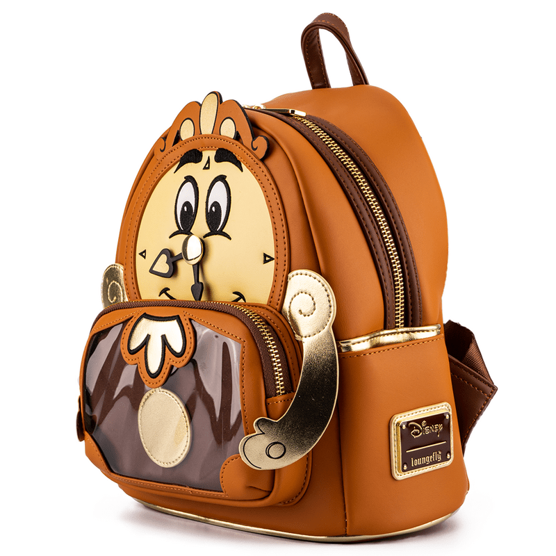 Loungefly x Disney Beauty and the Beast Cogsworth Cosplay Mini Backpack - GeekCore