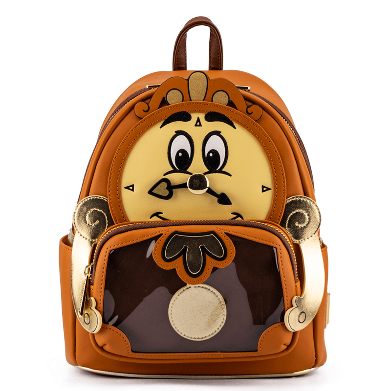 Loungefly x Disney Beauty and the Beast Cogsworth Cosplay Mini Backpack - GeekCore