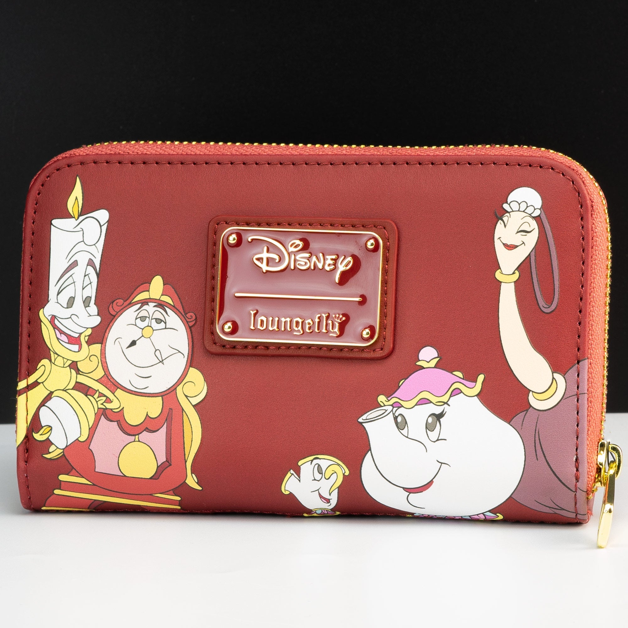 Loungefly x Disney Beauty and the Beast Fireplace Scene Wallet - GeekCore