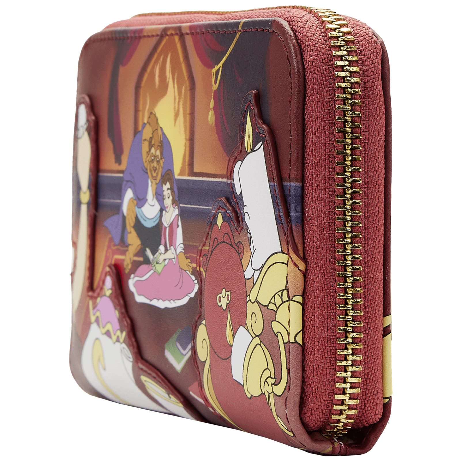 Loungefly x Disney Beauty and the Beast Fireplace Scene Wallet - GeekCore