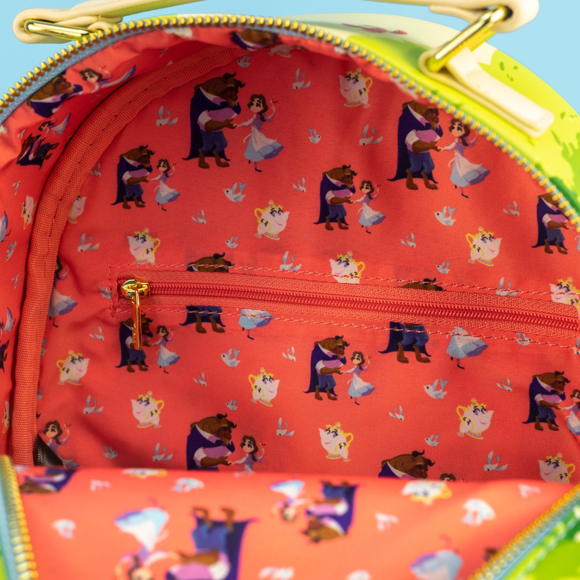 Loungefly x Disney Beauty and the Beast Garden Stroll Mini Backpack - GeekCore