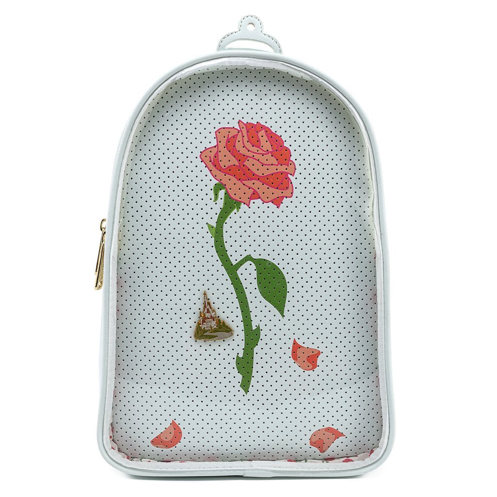 Loungefly x Disney Beauty and the Beast Pin Trader Backpack - GeekCore