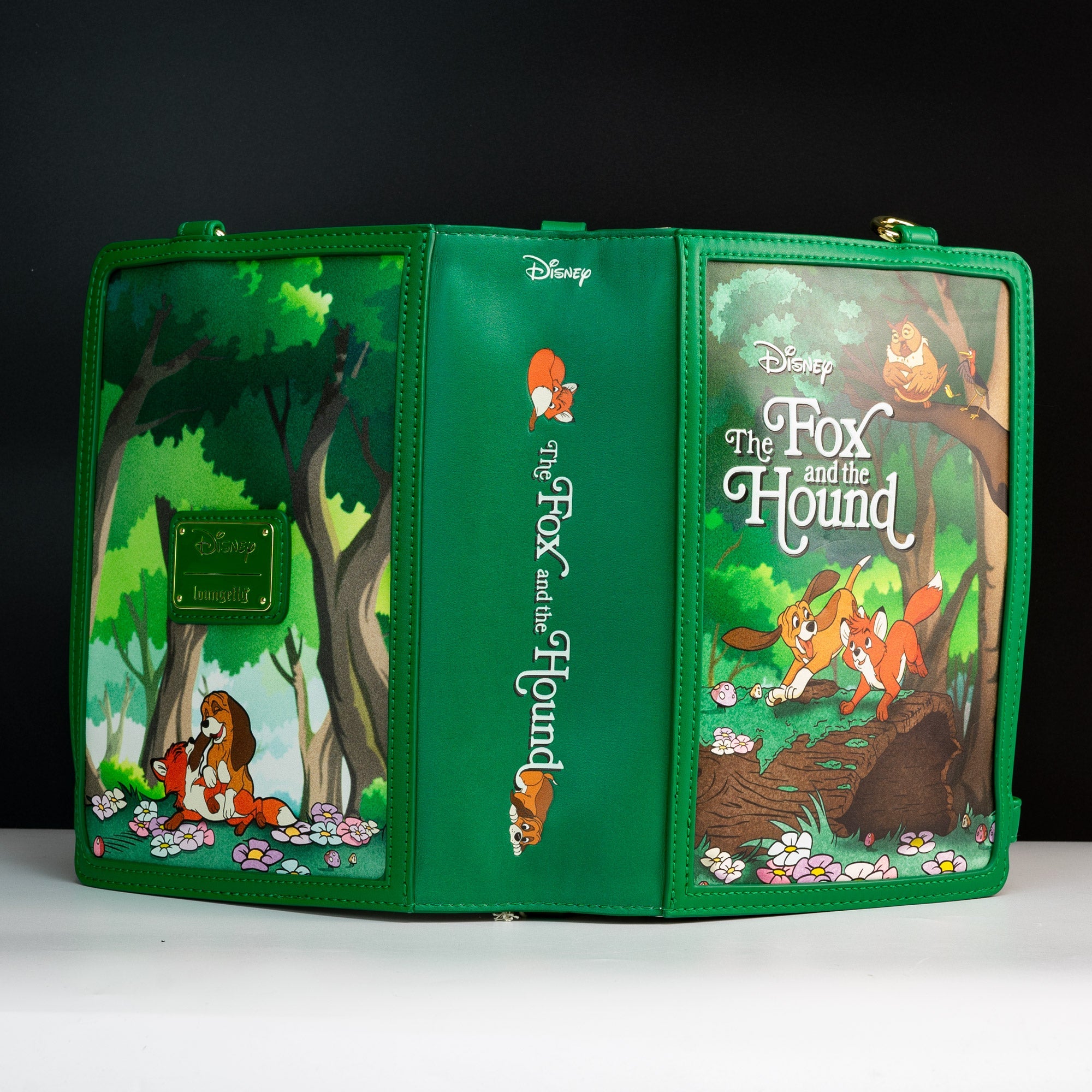 Loungefly x Disney Book Series The Fox and The Hound Convertible Crossbody Bag - GeekCore