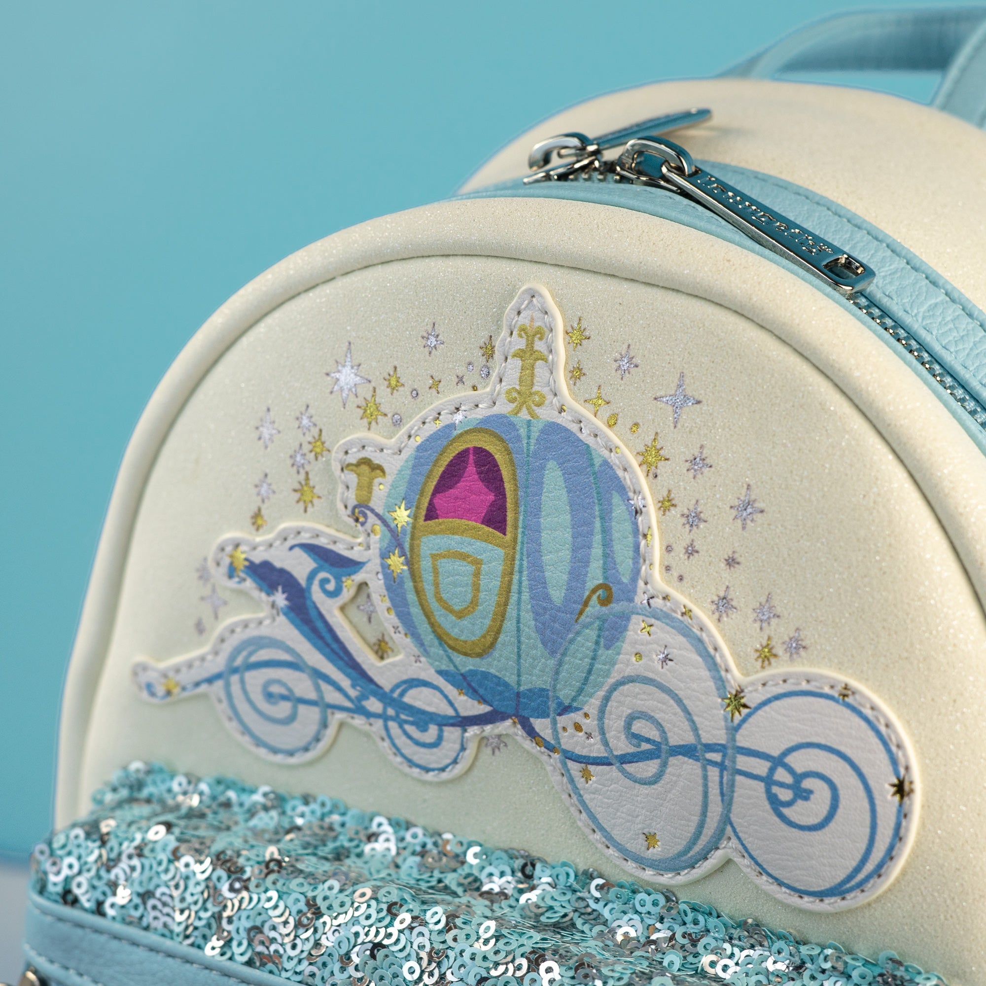 Loungefly x Disney Cinderella Carriage Sequin Mini Backpack - GeekCore