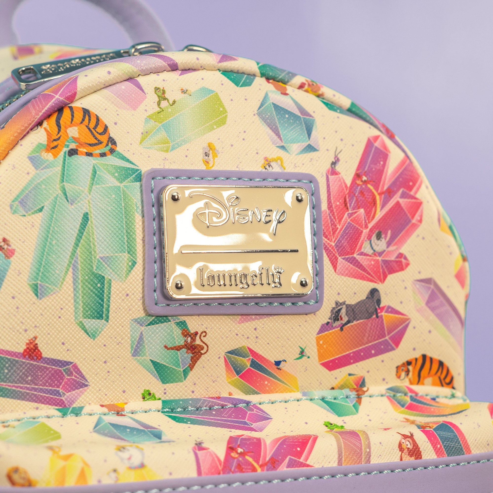 Loungefly x Disney Crystal Sidekicks All Over Print Mini Backpack - GeekCore