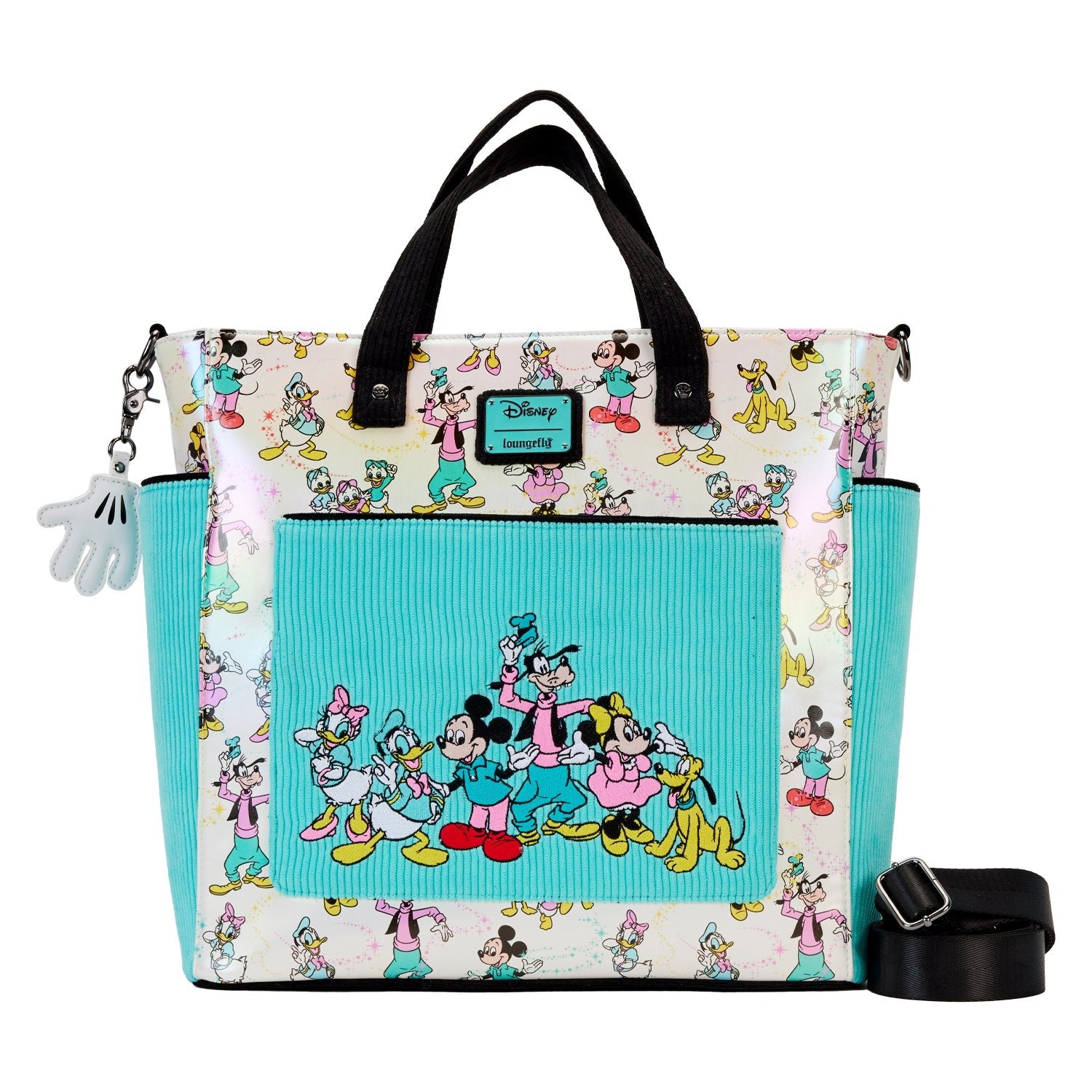 Loungefly x Disney - Disney 100 AOP Convertible Tote Bag - GeekCore