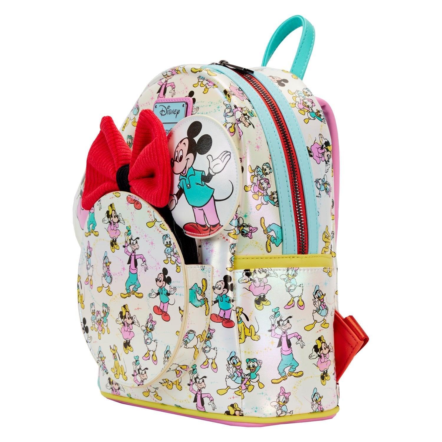 Loungefly x Disney - Disney 100 AOP Mini Backpack and Matching Ears - GeekCore