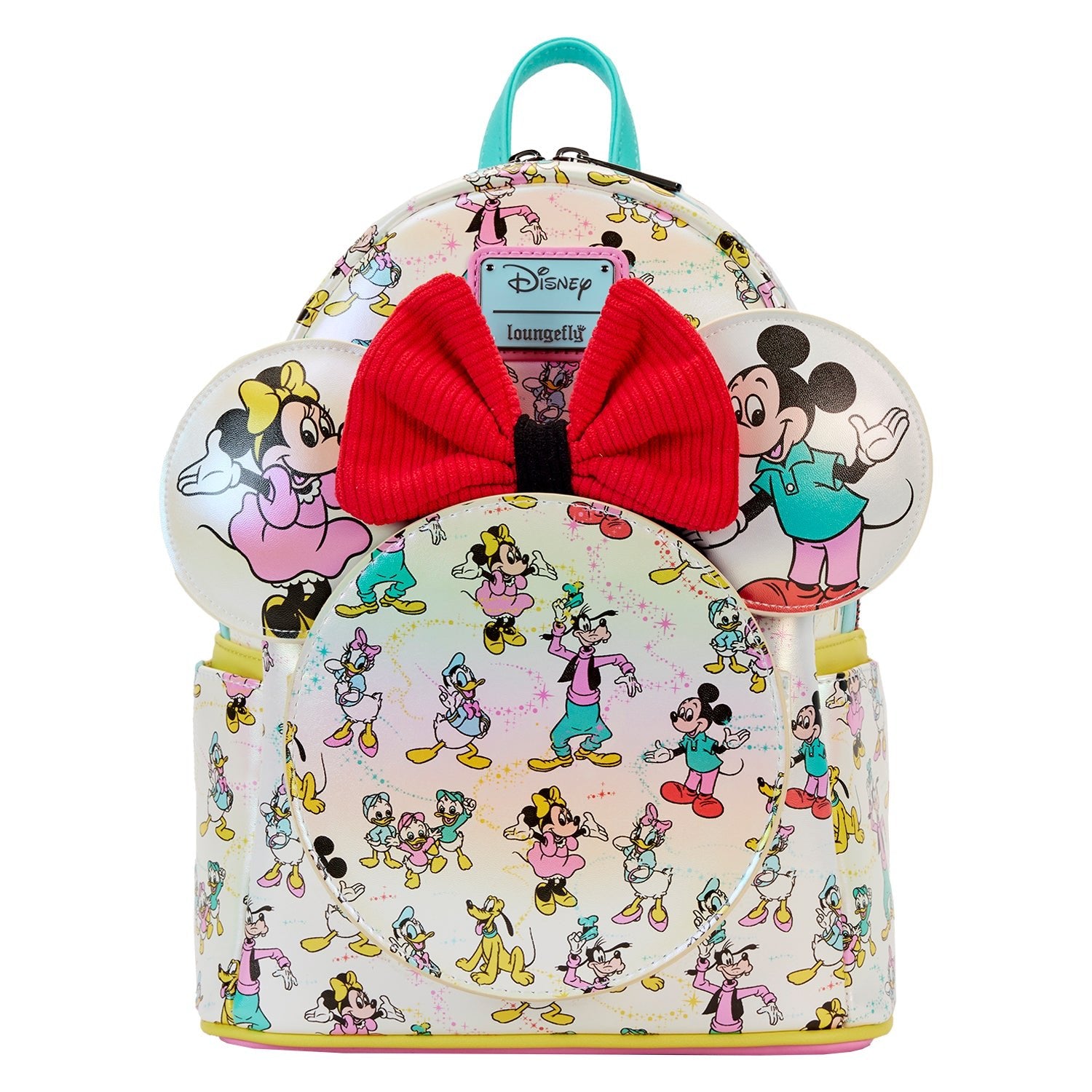 Loungefly x Disney - Disney 100 AOP Mini Backpack and Matching Ears - GeekCore