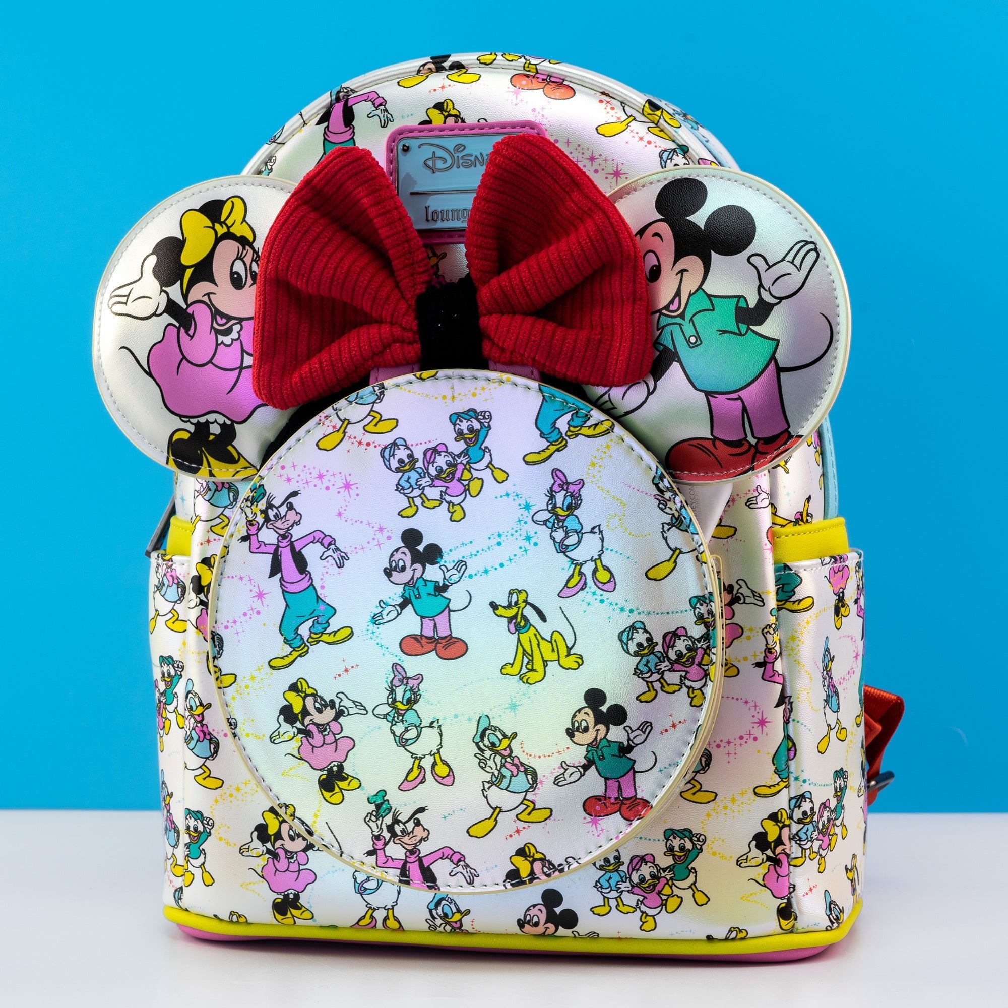 Loungefly x Disney Disney 100 AOP Mini Backpack and Matching Ears GeekCore