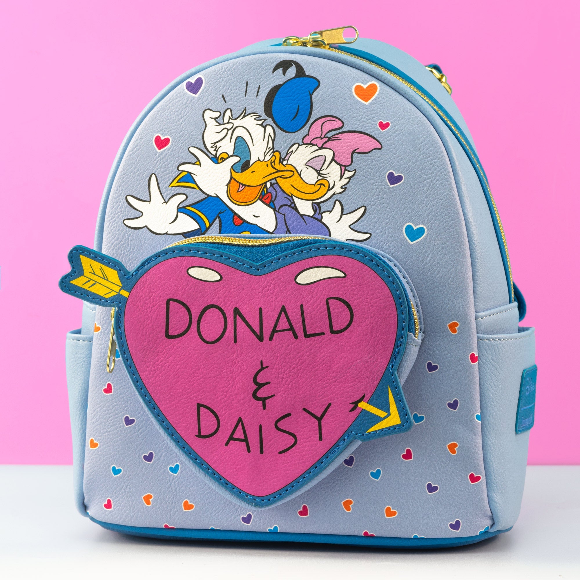 Loungefly x Disney Donald and Daisy Duck Hearts Mini Backpack GeekCore