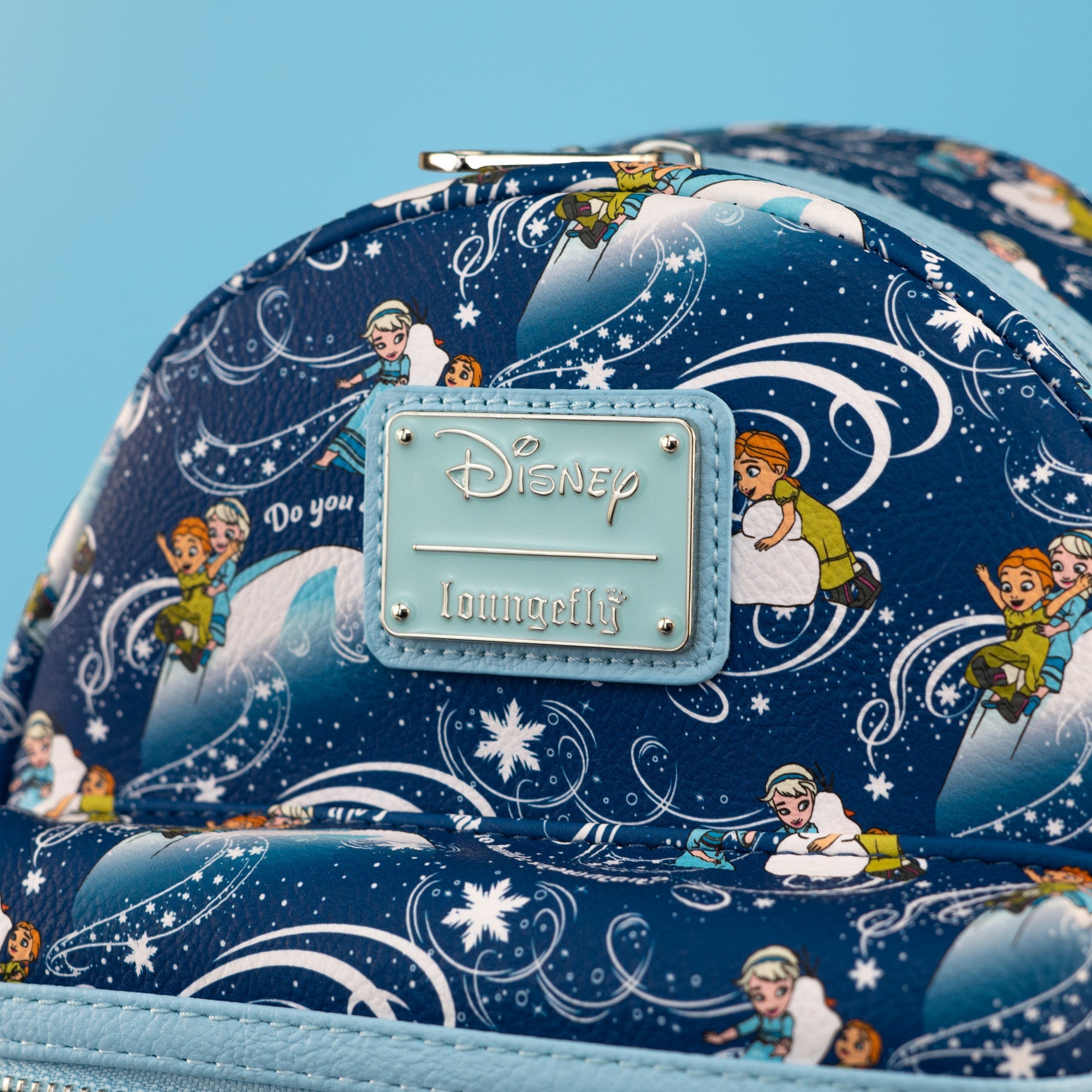 Loungefly x Disney Frozen Snow Play AOP Mini Backpack - GeekCore