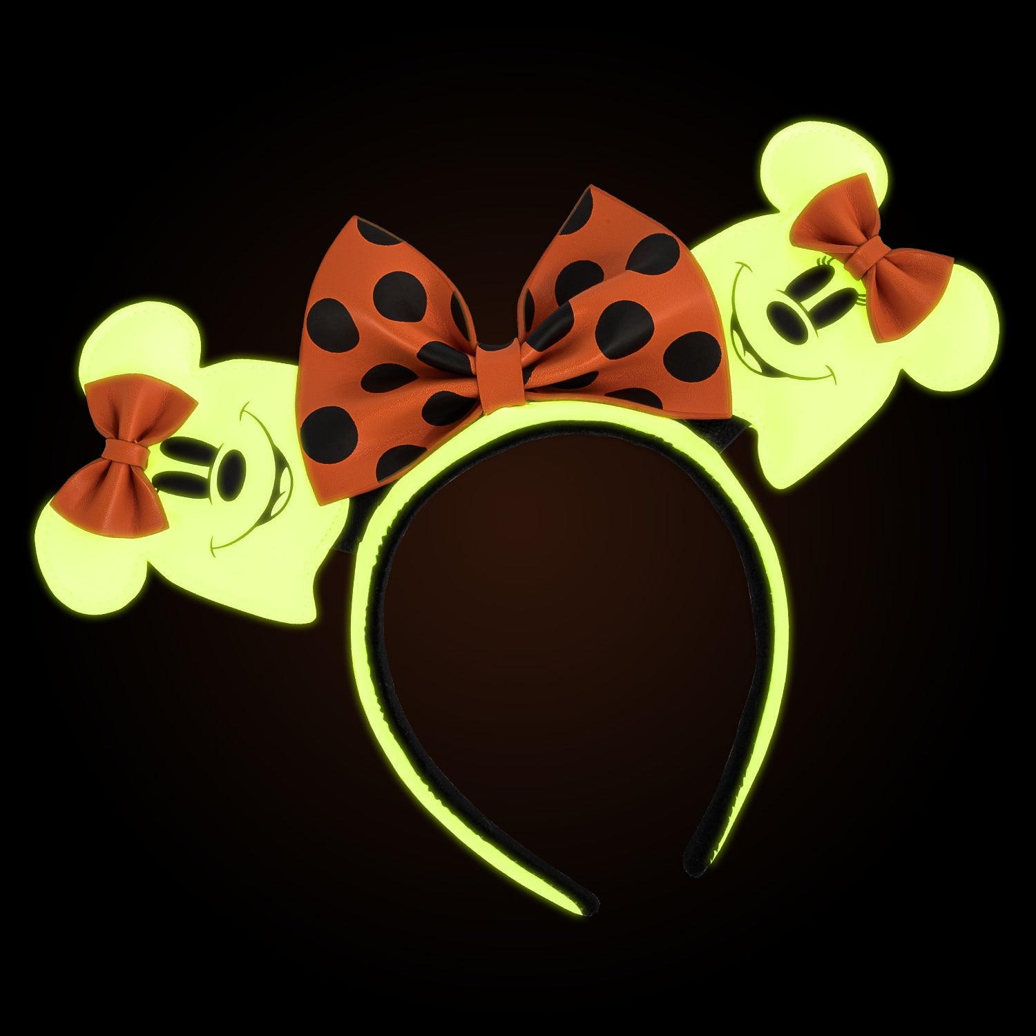 Loungefly x Disney Ghost Minnie Glow in the Dark Headband - GeekCore