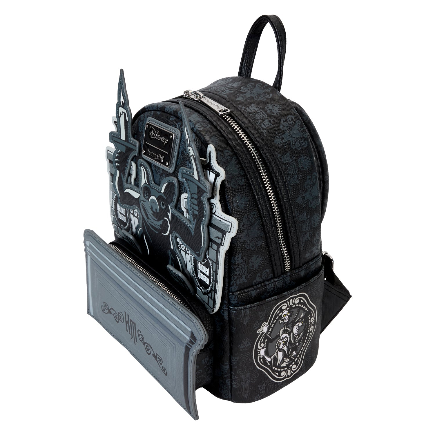 Loungefly x Disney Haunted Mansion Gargoyle Wallpaper Mini Backpack - GeekCore