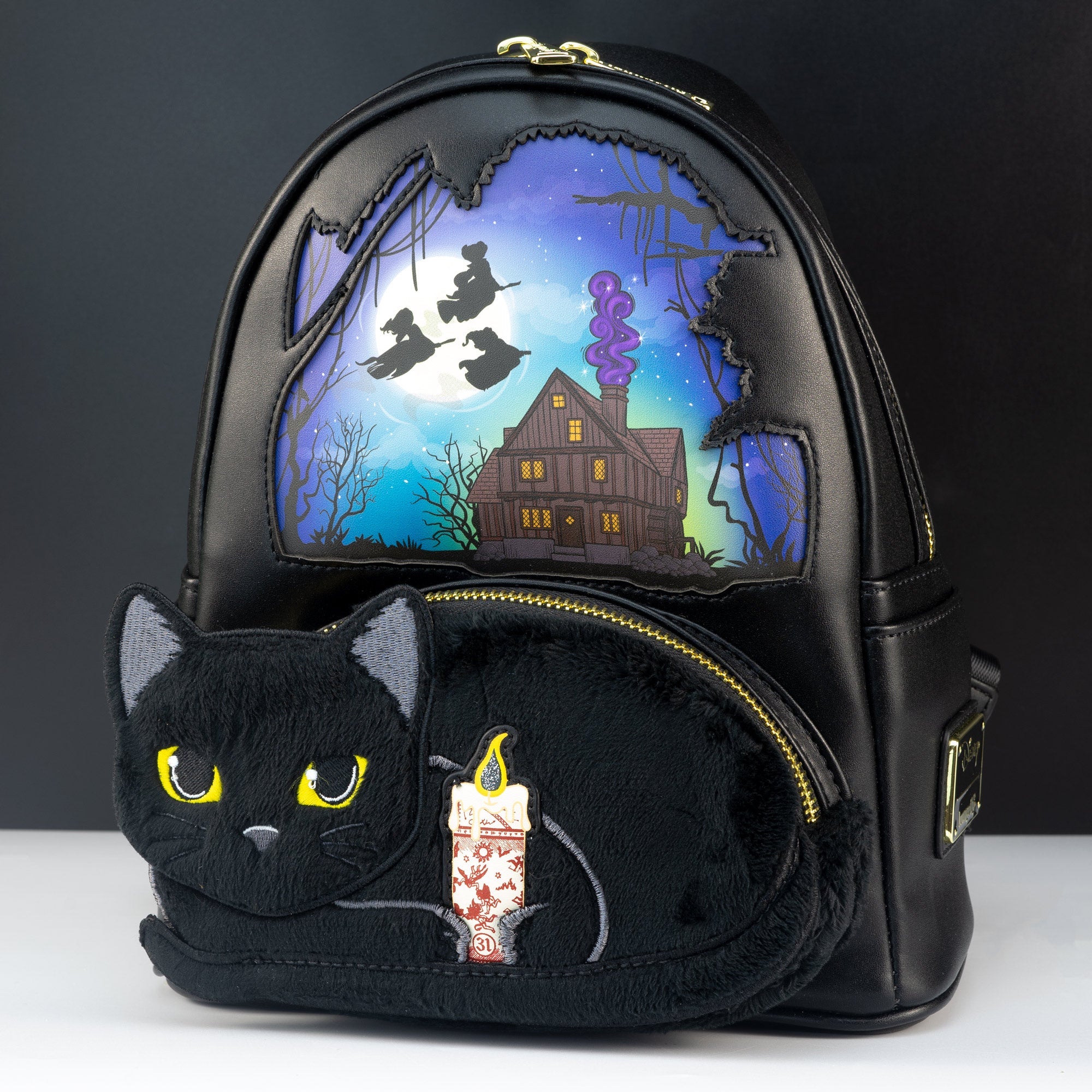 Black cat mini backpack best sale