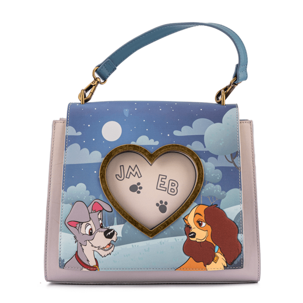 Loungefly x Disney Lady and the Tramp Wet Cement Crossbody Bag - GeekCore