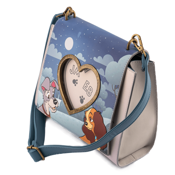 Loungefly x Disney Lady and the Tramp Wet Cement Crossbody Bag - GeekCore