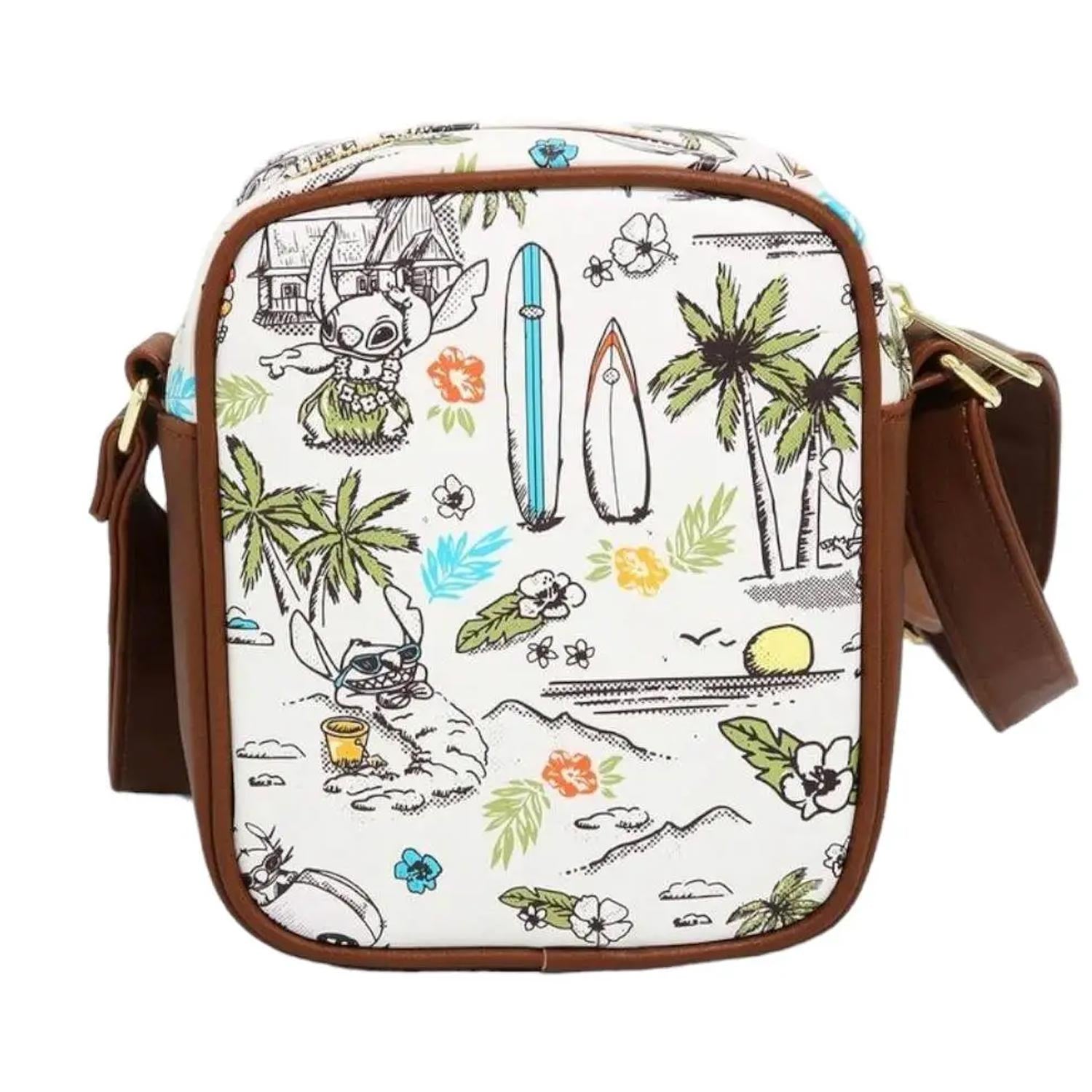 Loungefly x Disney Lilo and Stitch Aloha Pin Collector Crossbody Bag - GeekCore