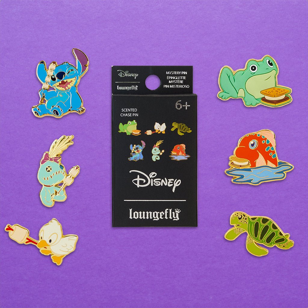 Loungefly x Disney Lilo And Stitch Camping Cuties Mystery Box Pins - GeekCore