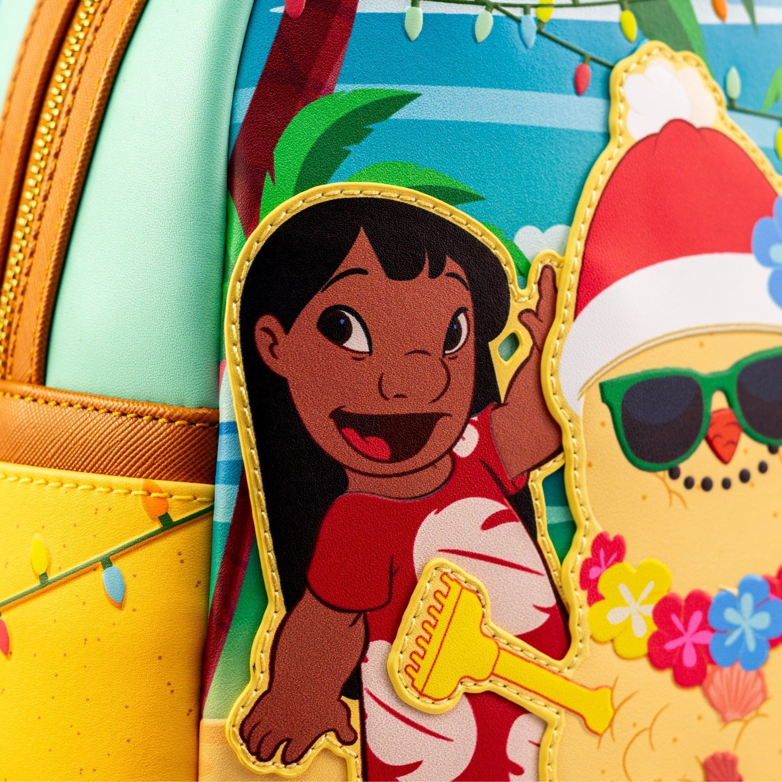 Loungefly x Disney Lilo and Stitch Christmas Beach Holiday Mini Backpack - GeekCore