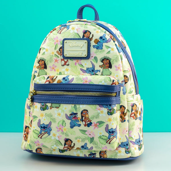 Disney Loungefly Stiches outlet Poses Mini Backpack