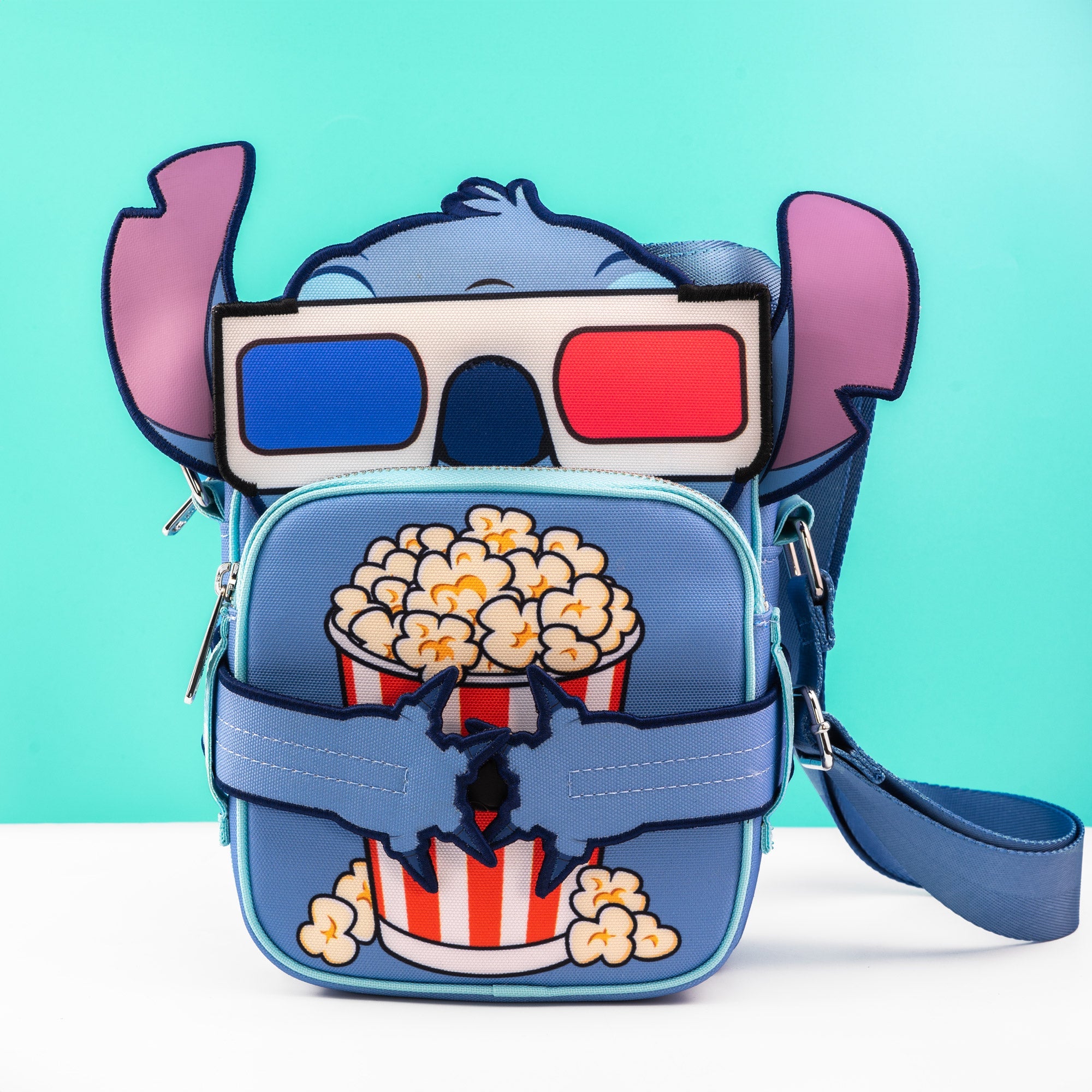 Loungefly x Disney Lilo and Stitch Popcorn Stitch Crossbuddies Bag - GeekCore