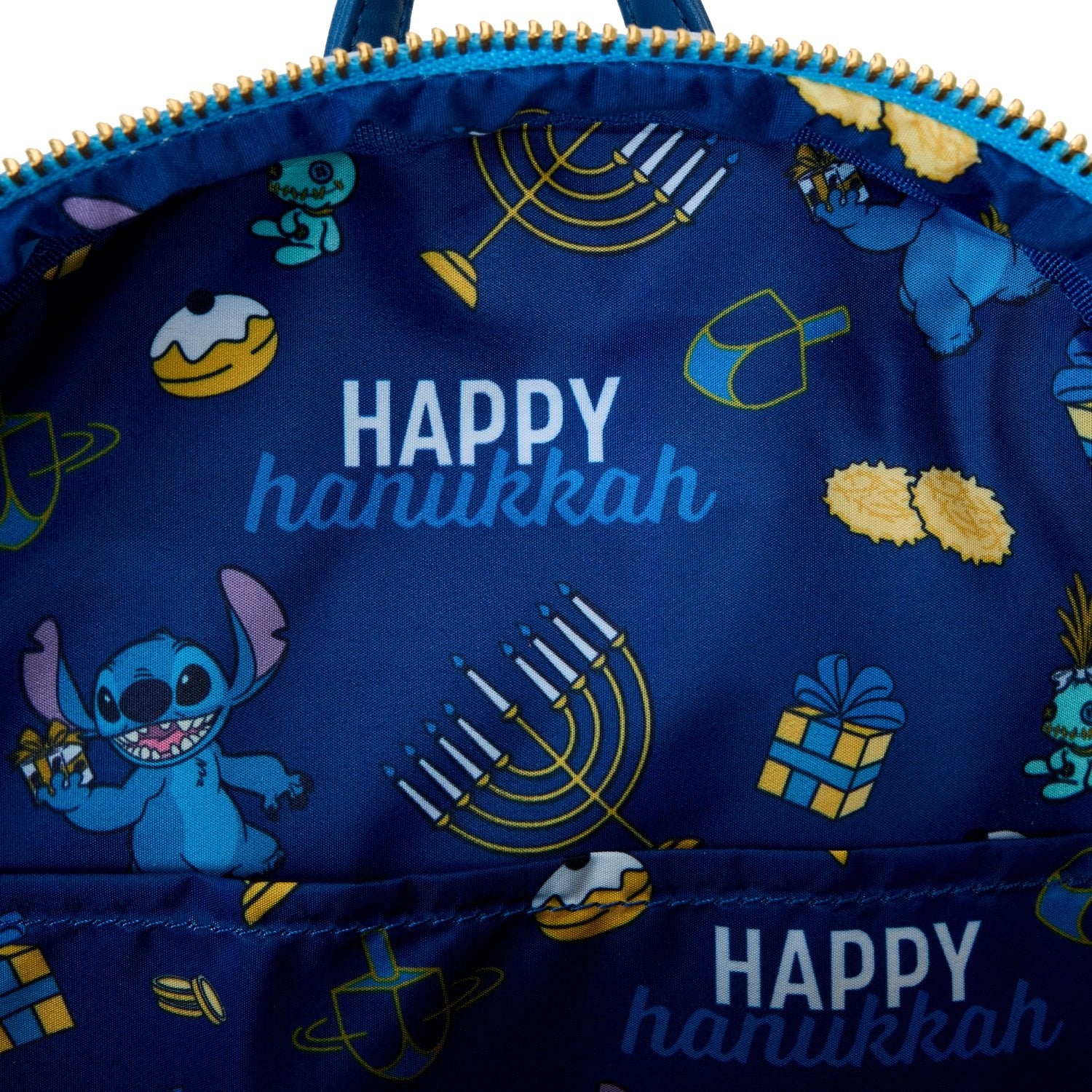 Loungefly x Disney Lilo & Stitch Light Up Menorah Stitch Mini Backpack - GeekCore