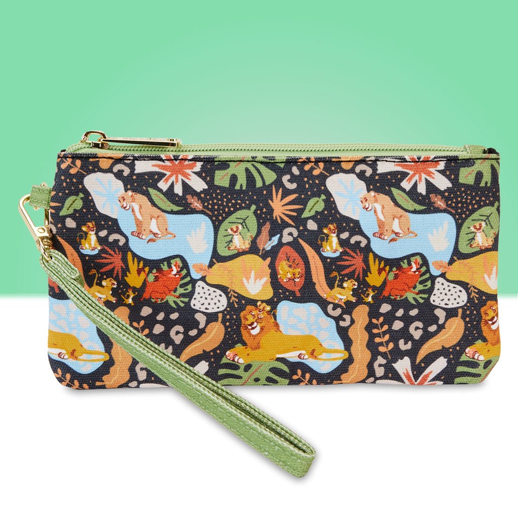 Loungefly x Disney Lion King 30th Anniversary AOP Nylon Wristlet - GeekCore