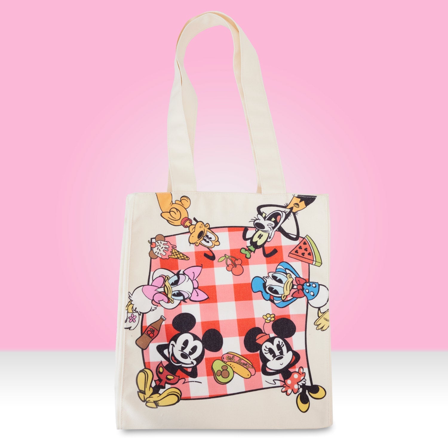 Loungefly x Disney Mickey and Friends Canvas Tote Bag - GeekCore