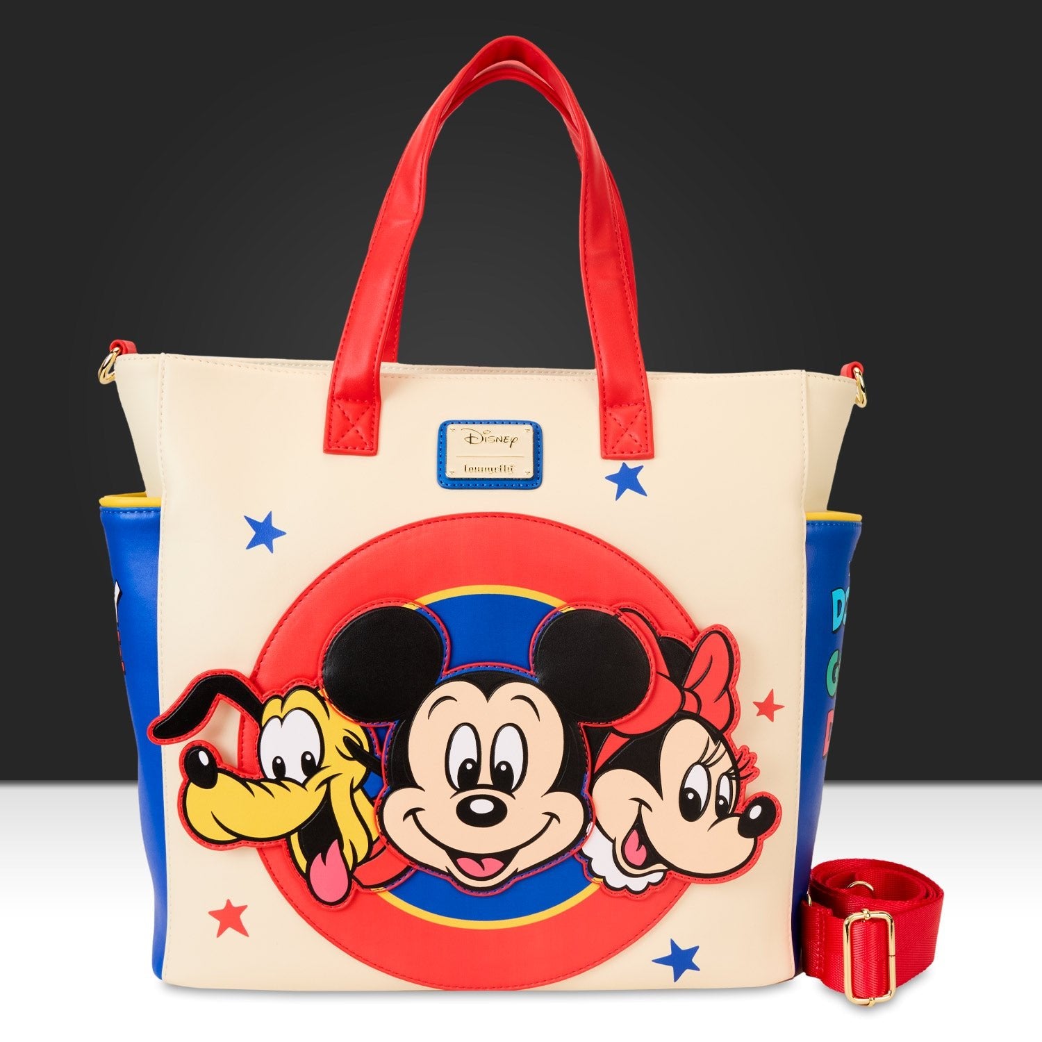 Loungefly x Disney Mickey And Friends Convertible Backpack Tote Bag