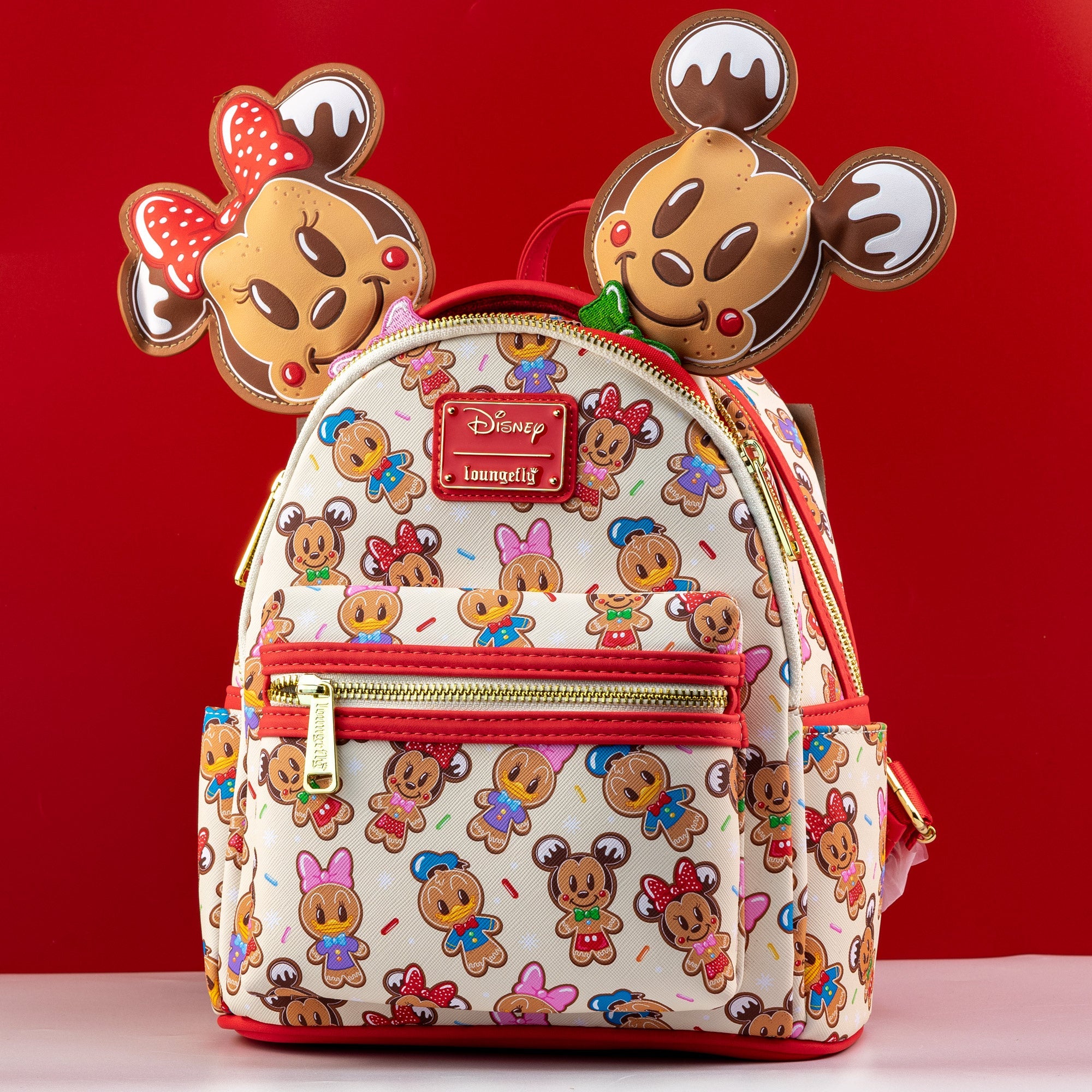 Loungefly x Disney Mickey and Friends Gingerbread Cookie AOP Ear Holde GeekCore