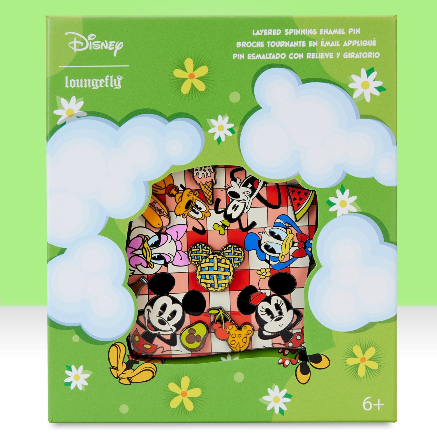 Loungefly x Disney Mickey and Friends Picnic 3 Inch Pin - GeekCore