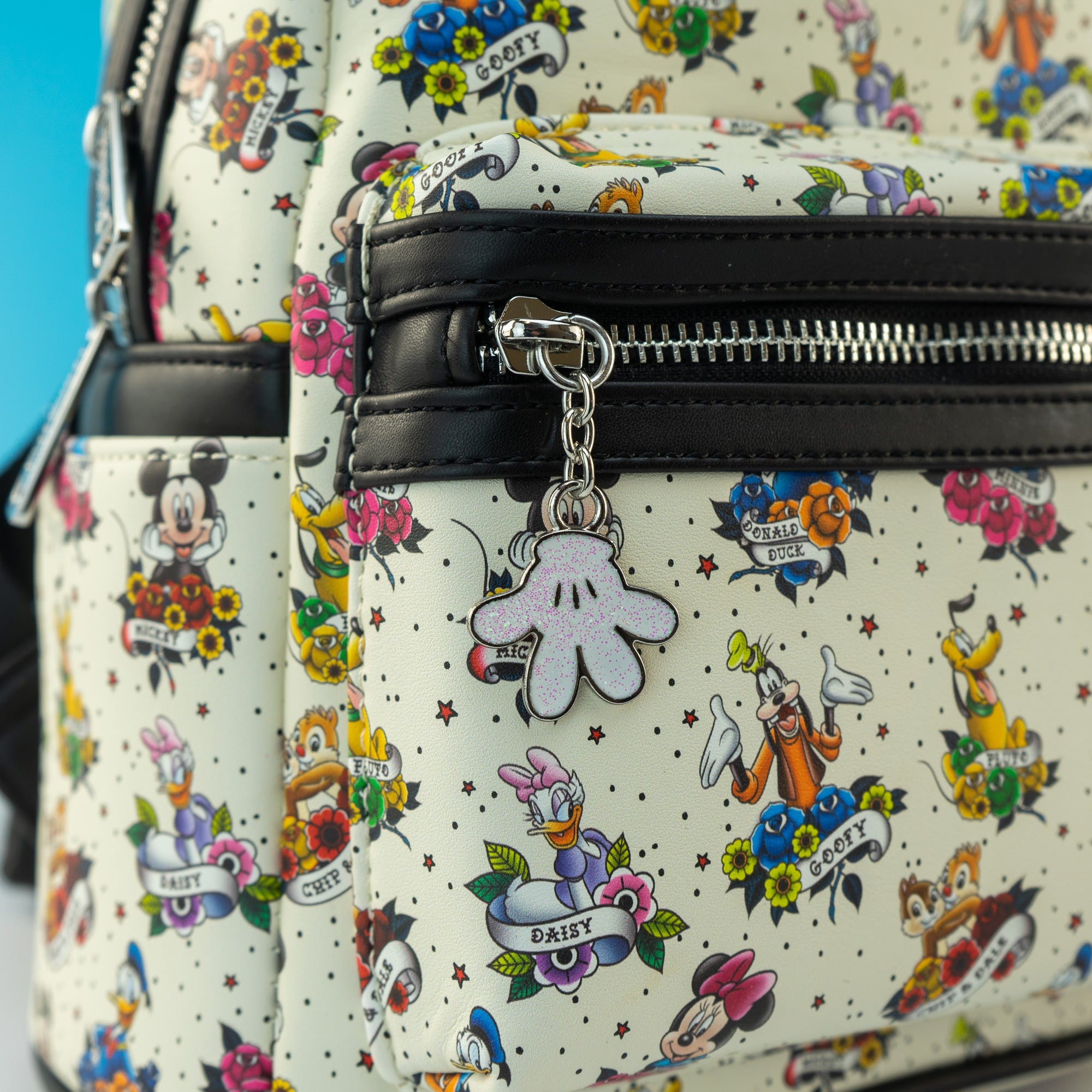 Loungefly x Disney Mickey and Friends Tattoo Mini Backpack - GeekCore