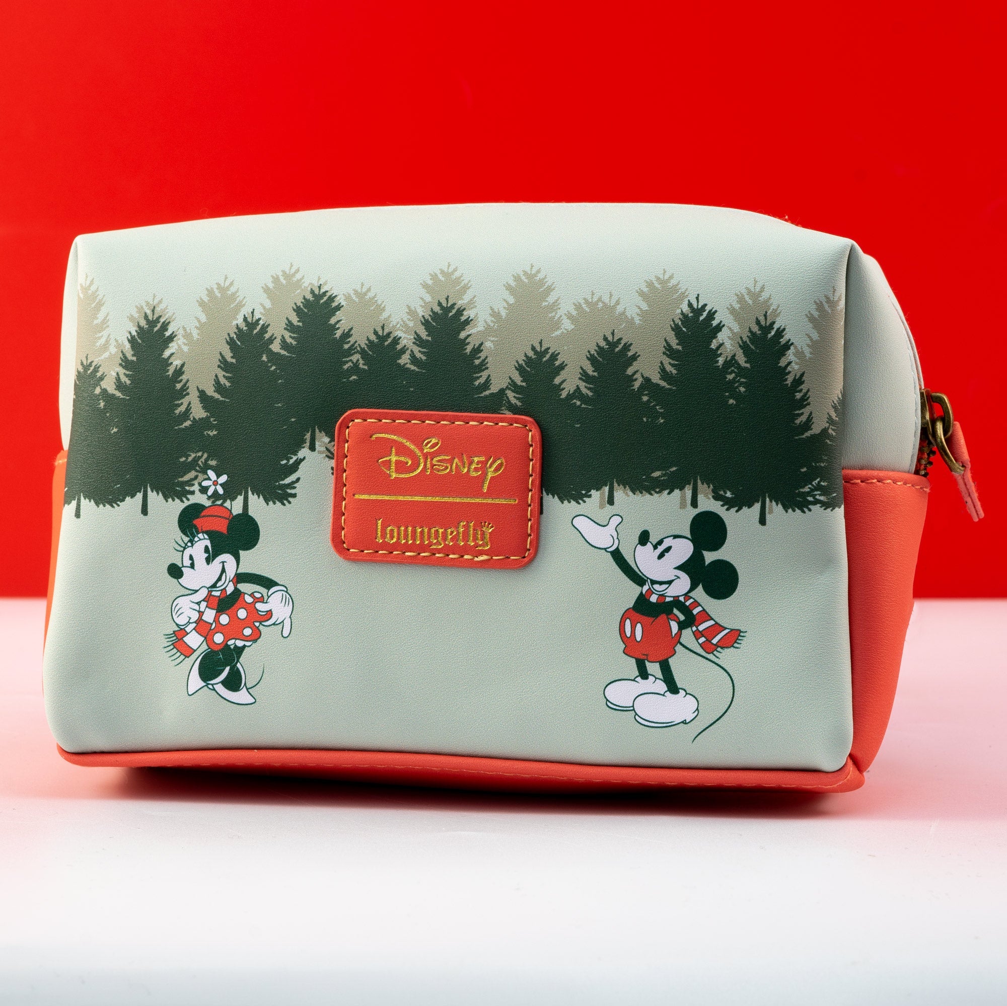 Loungefly x Disney Mickey and Minnie Mouse Christmas Cosmetics Bag GeekCore