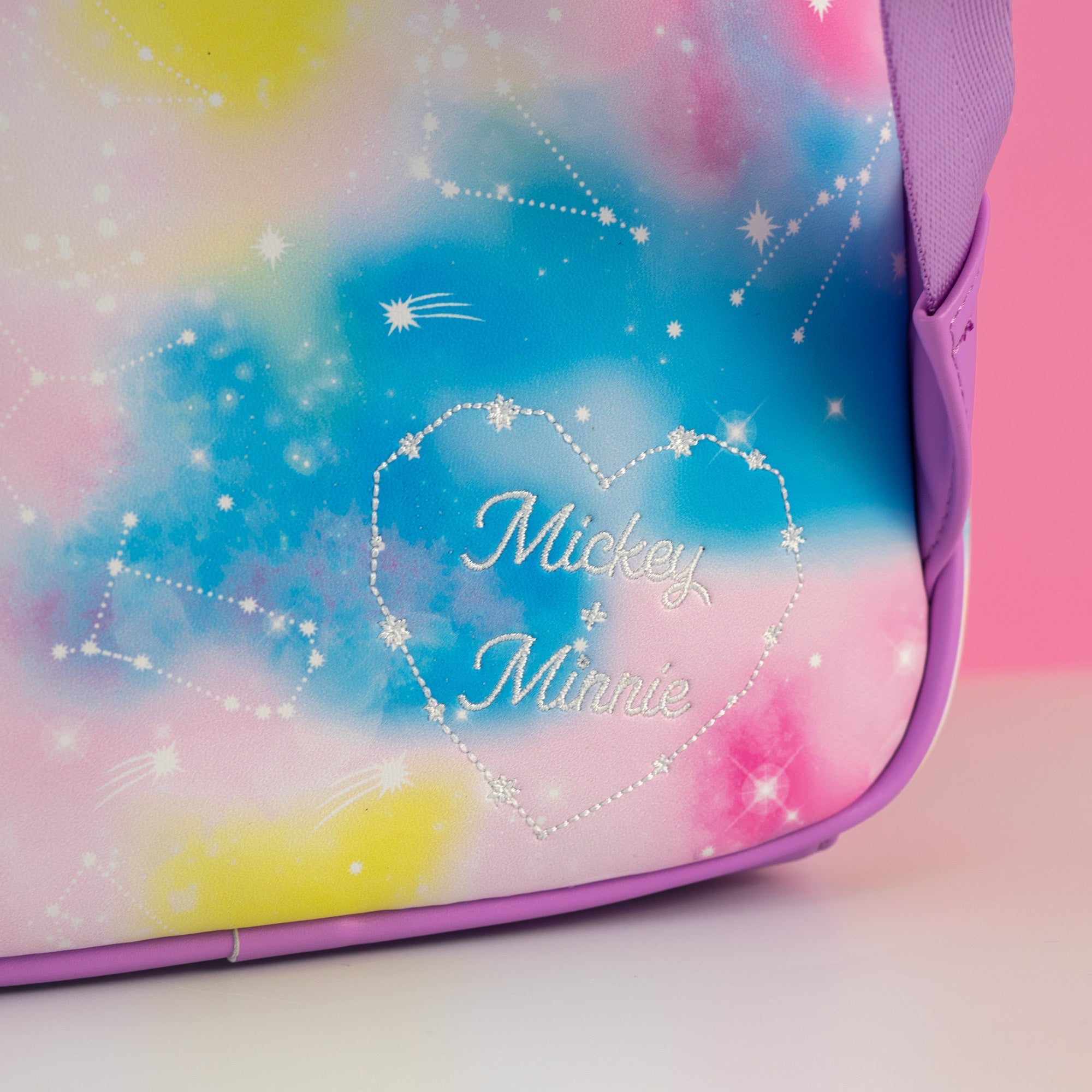 Loungefly x Disney Mickey and Minnie Mouse Constellation Kiss Mini Backpack - GeekCore