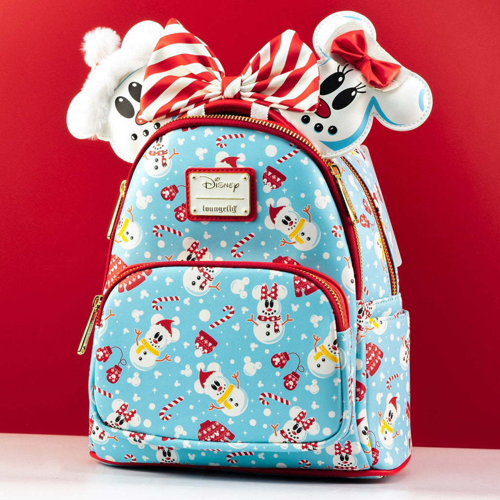 Loungefly Disney Mickey Minnie good Snowman Mini Backpack