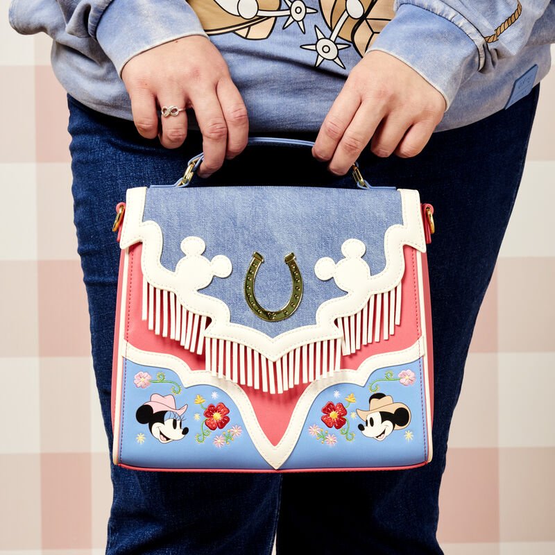 Loungefly x Disney Mickey And Minnie Western Crossbody Bag - GeekCore