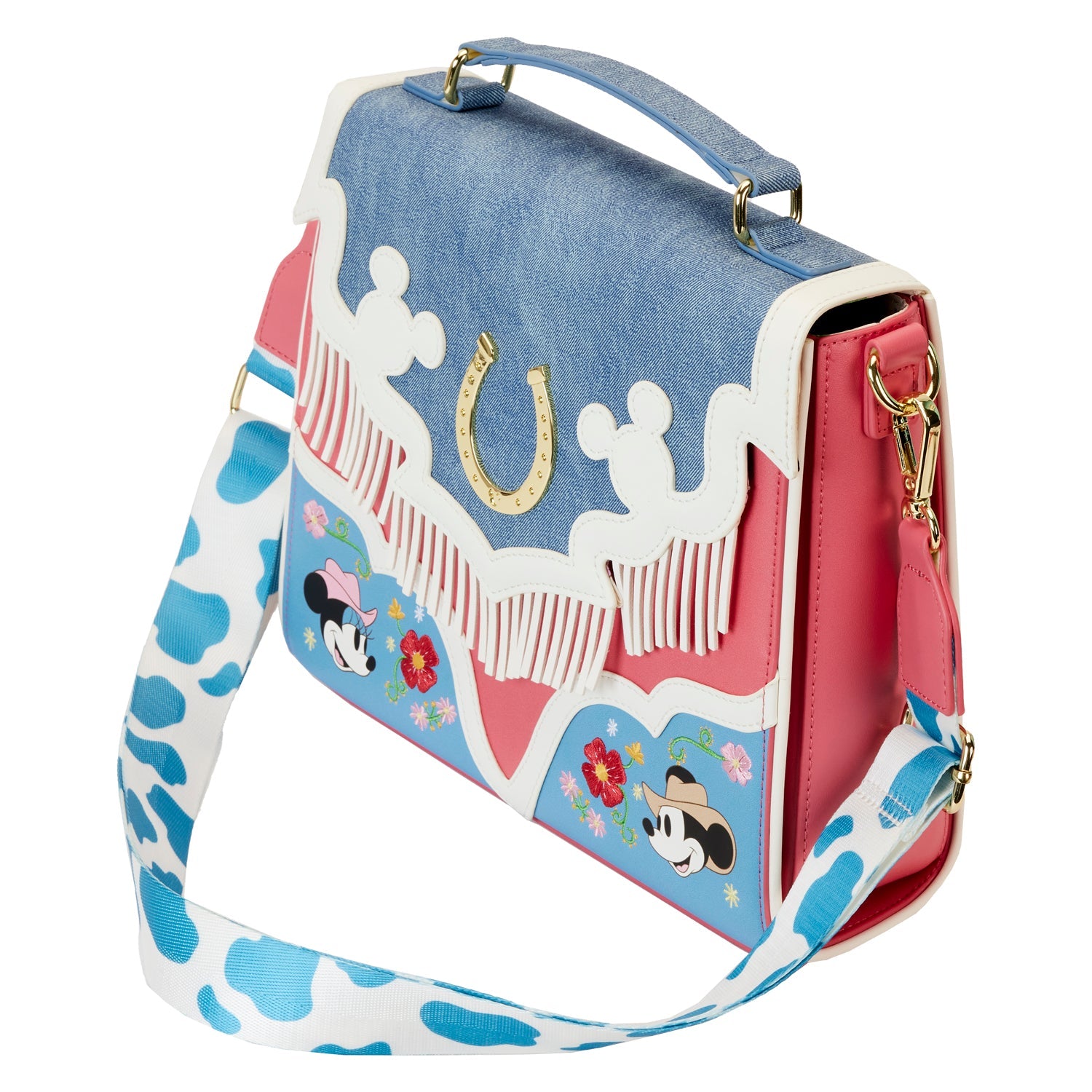 Loungefly x Disney Mickey And Minnie Western Crossbody Bag - GeekCore