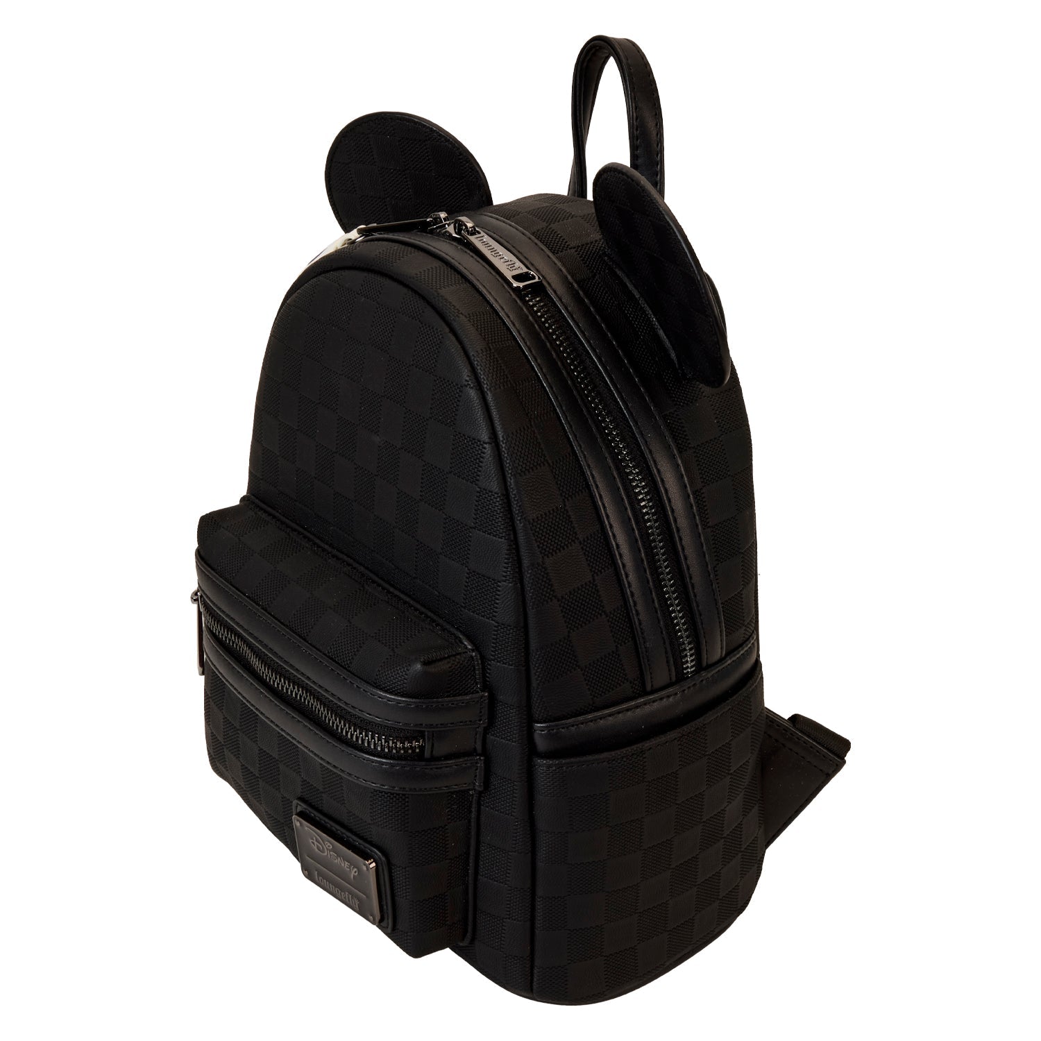 Loungefly x Disney Mickey Ear Black Damier Mini Backpack - GeekCore