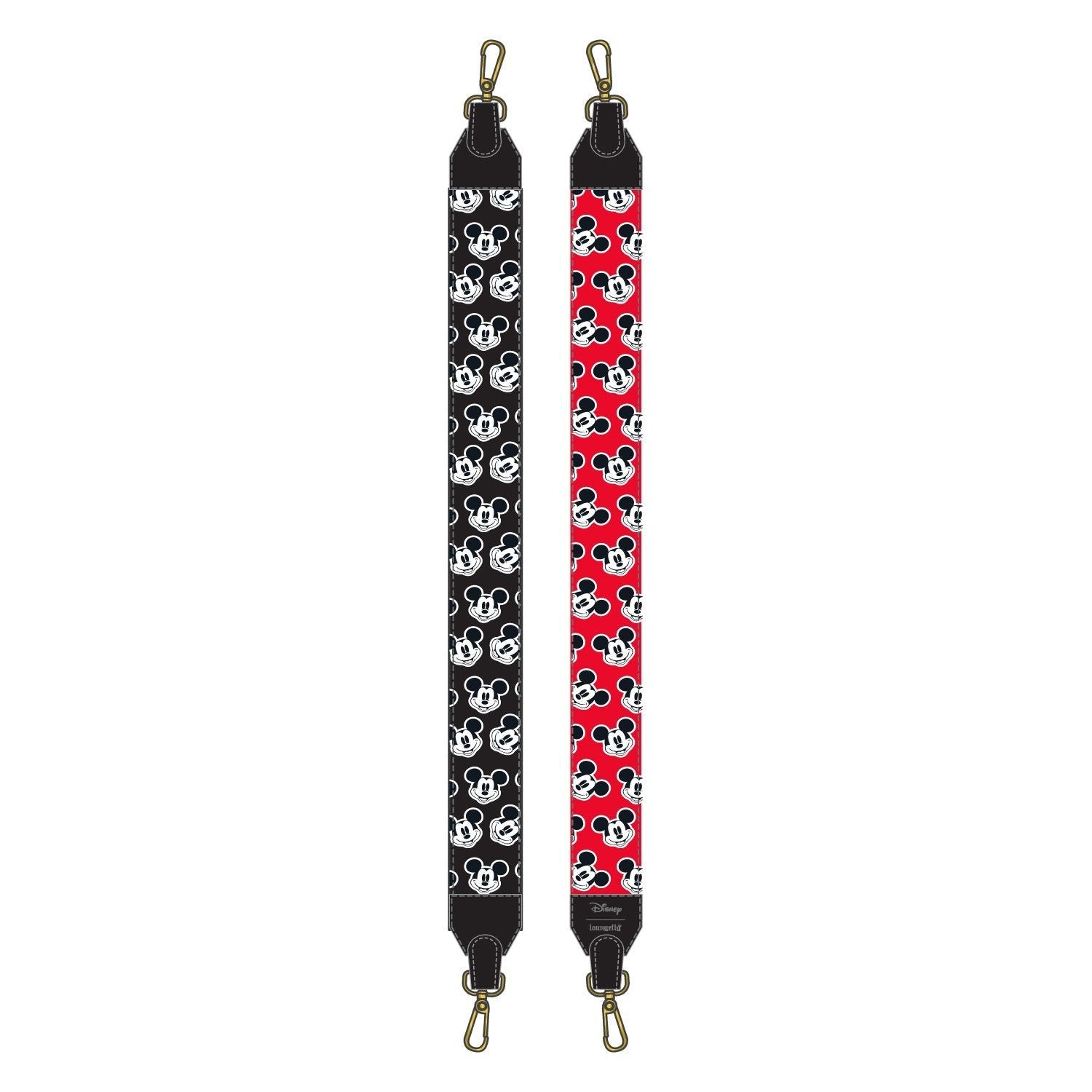 Loungefly x Disney Mickey Mouse All Over Print Bag Straps - GeekCore