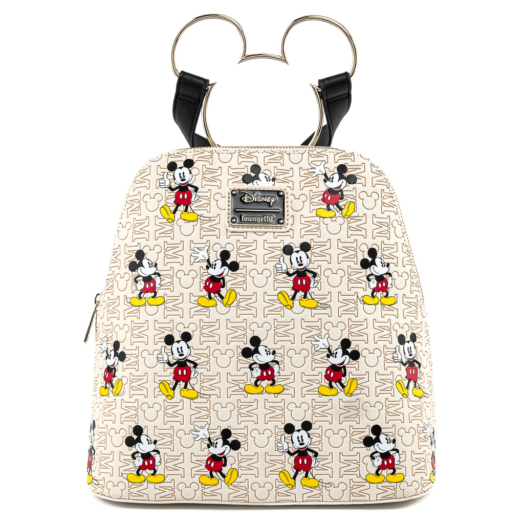 Loungefly x Disney Mickey Mouse Hardware Poses Print Backpack - GeekCore