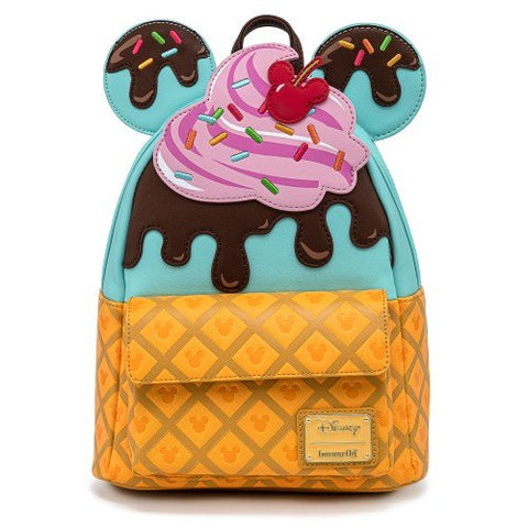 Loungefly x Disney Mickey Mouse Sweet Treats Ice Cream Mini Backpack GeekCore