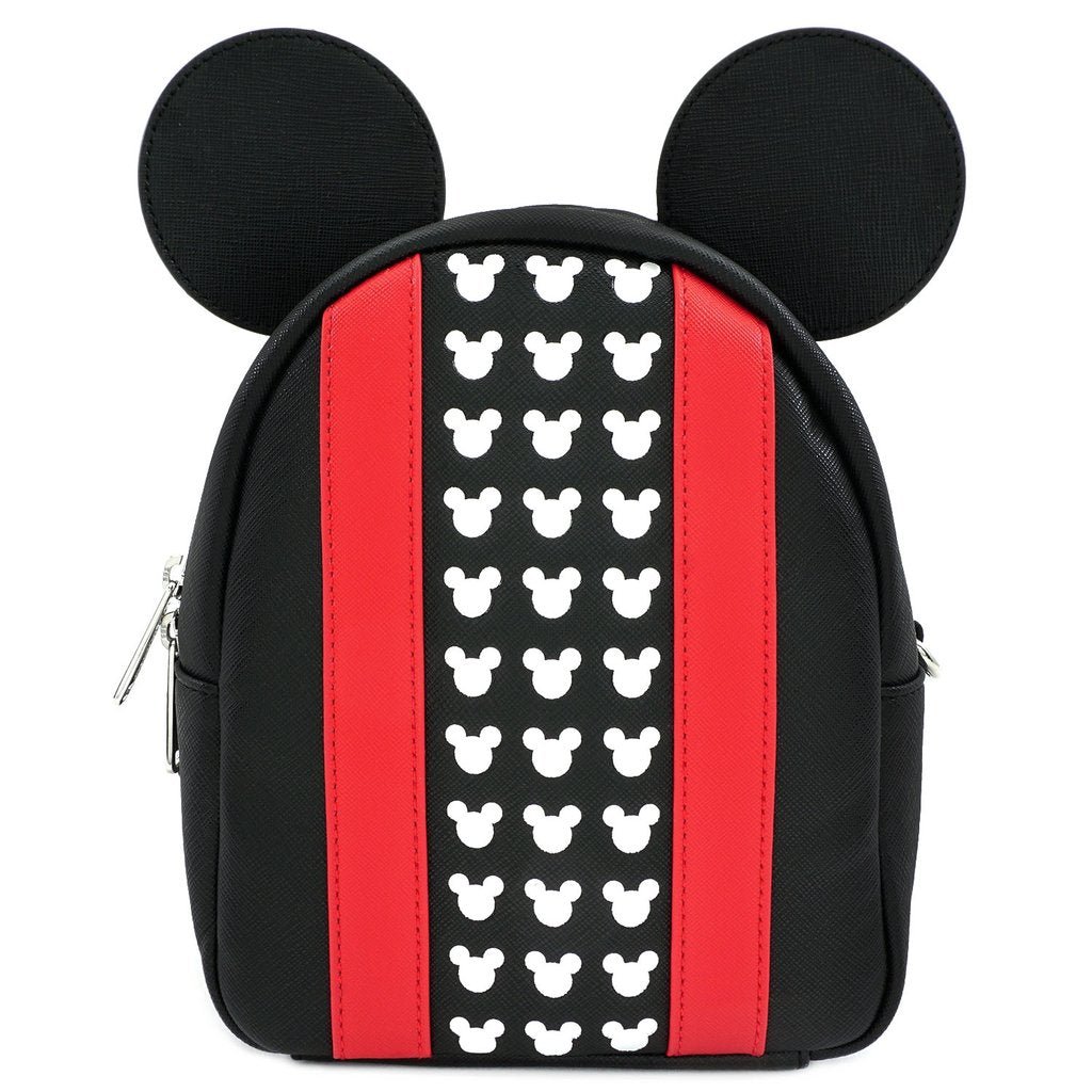 Loungefly x Disney Mickey Red & Black Convertible Mini Backpack - GeekCore