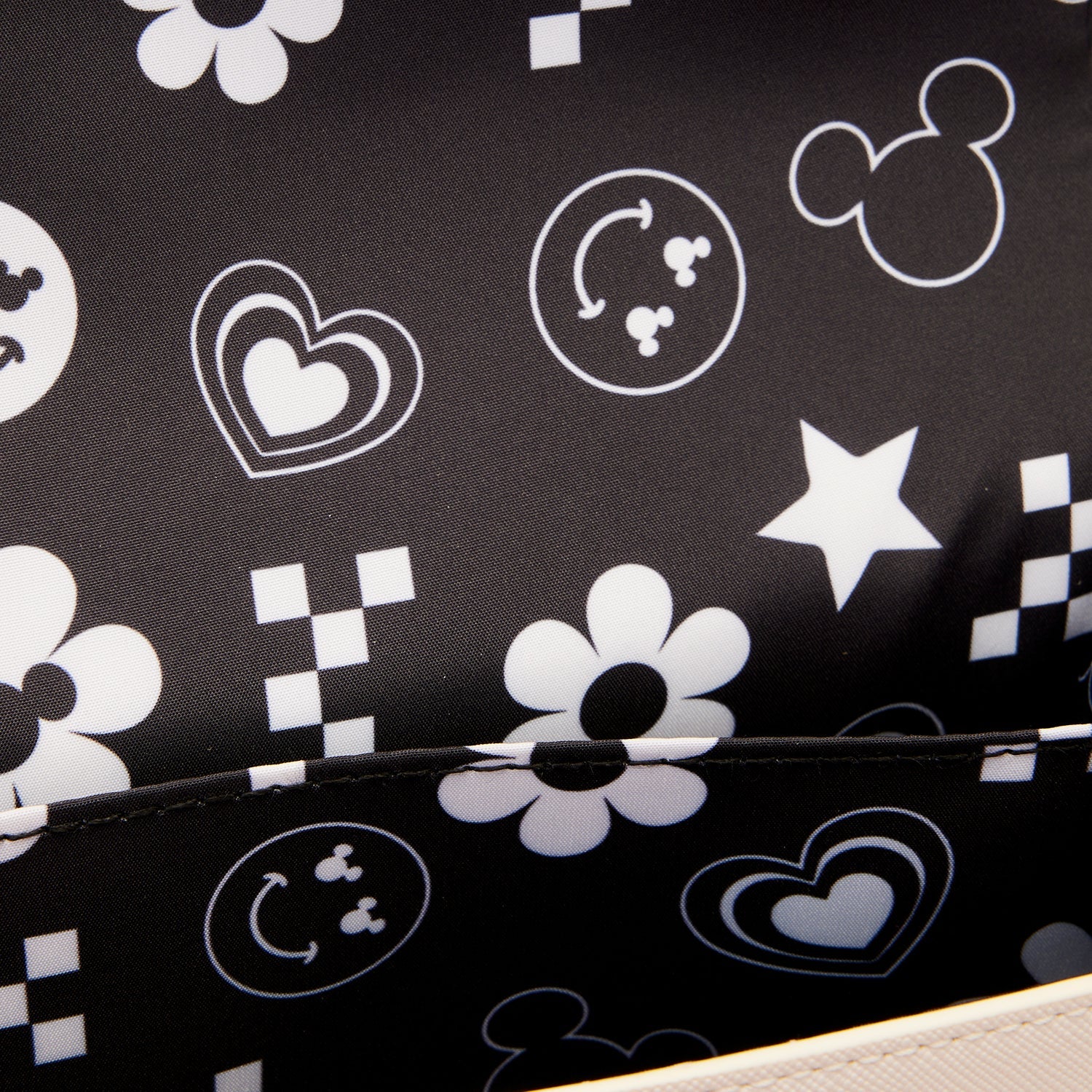 Loungefly x Disney Mickey Y2K Black and White Crossbody Bag - GeekCore