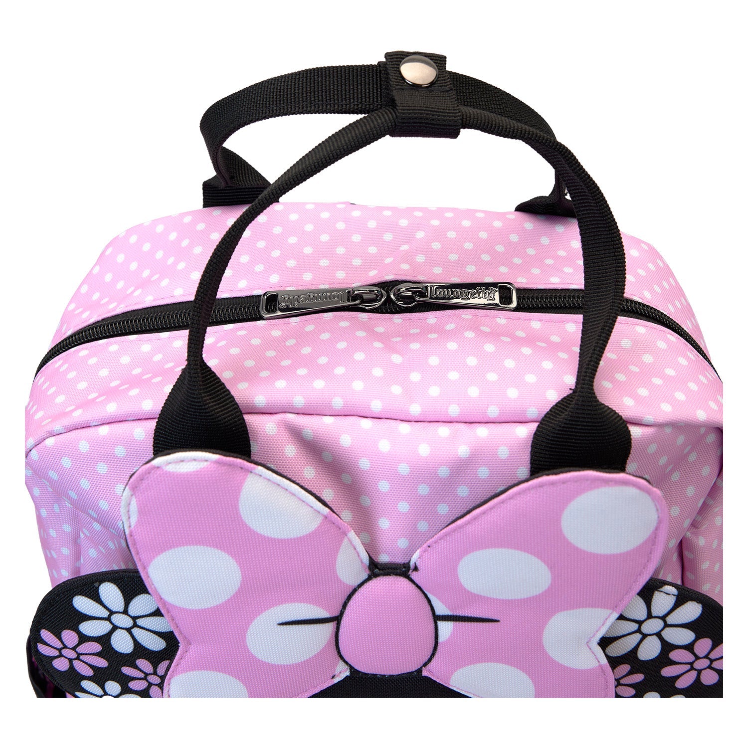 Loungefly x Disney Minnie Floral Rock the Dots Full - Size Nylon Backpack - GeekCore