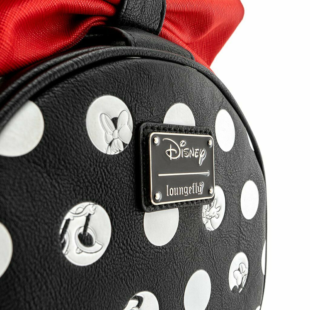 Loungefly x Disney Minnie Mouse Big Red Bow Crossbody Bag - GeekCore