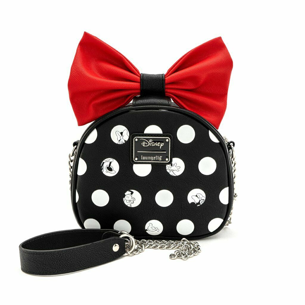 Loungefly x Disney Minnie Mouse Big Red Bow Crossbody Bag - GeekCore