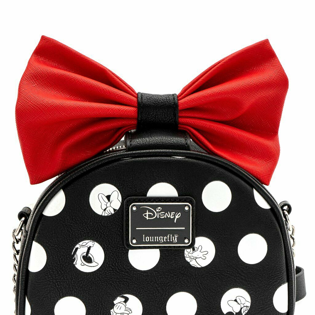 Loungefly x Disney Minnie Mouse Big Red Bow Crossbody Bag - GeekCore